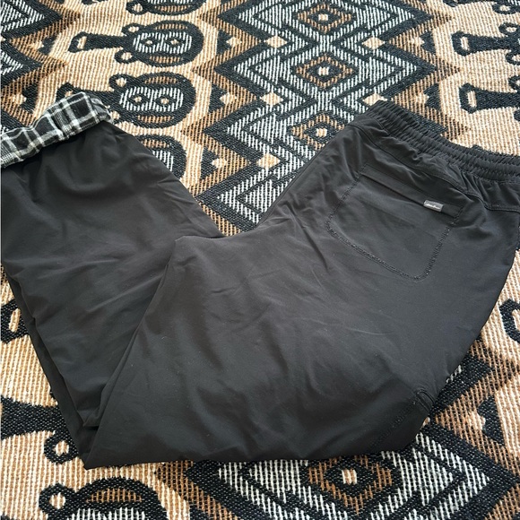 Eddie Bauer Pants - Eddie Bauer Flannel Lined Black Pants size 12 Woman